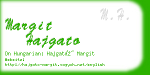 margit hajgato business card